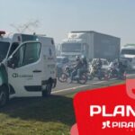 Rodovia entre Piracicaba e Rio Claro é bloqueada após colisão envolvendo nove veículos provocada por densa fumaça