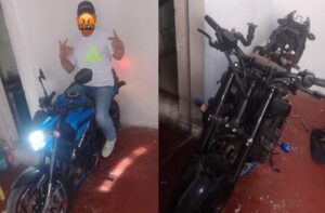 quadrilha presa moto