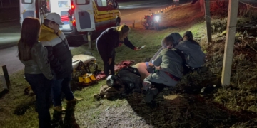 Motociclista fica em estado grave após acidente de moto em rodovia de Piracicaba