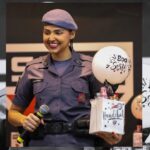 Atleta e policial militar de Piracicaba realiza palestra e se torna embaixadora do handebol do São Paulo Futebol Clube