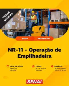 NR-11 – Operação de Empilhadeira