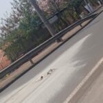 Motociclista cai após carga de cimento se espalhar em avenida de Piracicaba