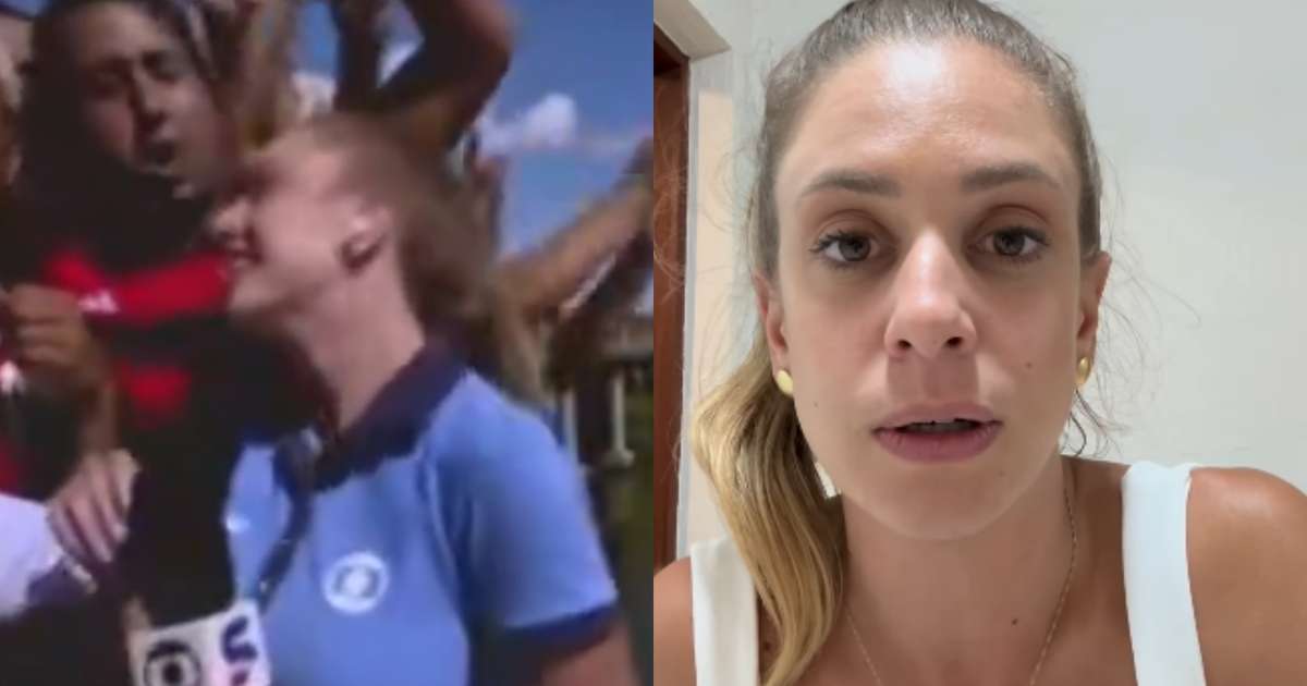 Repórter é agredida por torcedores do Flamengo durante transmissão ao vivo