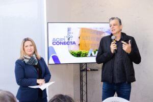 O Acipi Conecta Especial será no dia 18 de novembro, para associadas e não associadas à entidade. Damaris Verderame e Mauricio Benato (foto) reforçam o convite