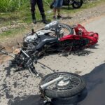 Motociclista de 14 anos sofre fratura exposta em acidente na Rodovia Samuel de Catro Neves, em Piracicaba