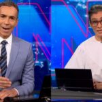 Tralli chama Renata Vasconcellos de “danadinha” ao vivo e quebra formalidade do Jornal Nacional