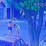 Câmera de segurança flagra briga entre vizinhos em Piracicaba