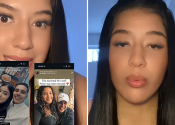 Yas Bertolino, uma jovem que se identificou como ex-namorada do Pedro Espindola, acusou o partici...