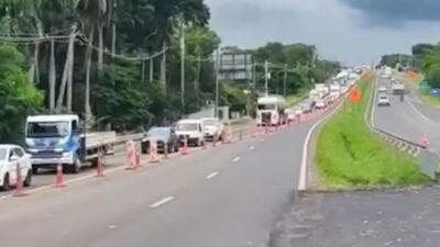 Obras da Concessionária Eixo na SP-304 alteram o trânsito na região do bairro Santa Teresinha