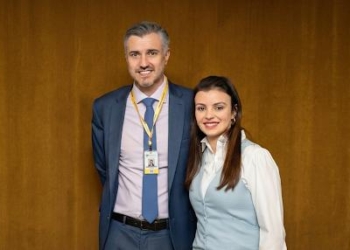 Vinicius Marchese e Marussa Boldrin em agenda do Confea