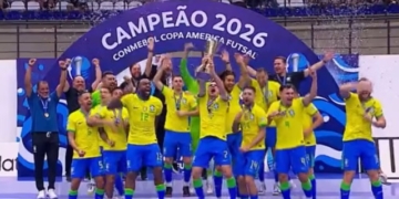 Brasil vence a Argentina e conquista o 12º título da Copa América de Futsal