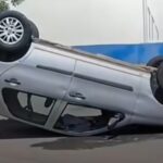 Carro capota e fica de ponta cabeça após ser atingido por outro veículo que não respeitou sinalização em Piracicaba