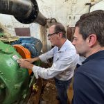 Prefeito Helinho Zanatta visita obra de reforma na estação de captação 1 de água do rio Piracicaba