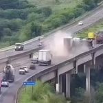 Câmera flagra momento em que caminhão desgovernado mata funcionário de concessionária em rodovia de Piracicaba