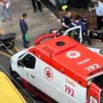 Motociclista ignora sinalização de “pare” e fica gravemente ferido após colidir contra van em Piracicaba