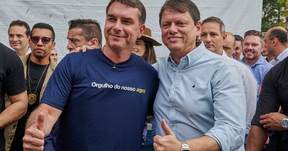 Flávio e Tarcísio cumprem primeira agenda de pré-campanha conjunta na Agrishow, em Ribeirão Preto
