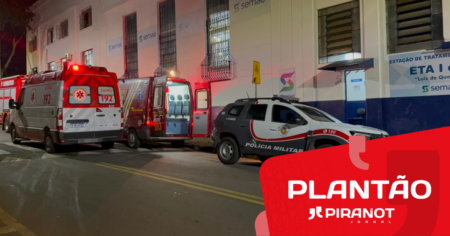 PM e Corpo de Bombeiros deslocam várias viaturas até estação de tratamento de água de Piracicaba após funcionário passar mal perto dos tanques