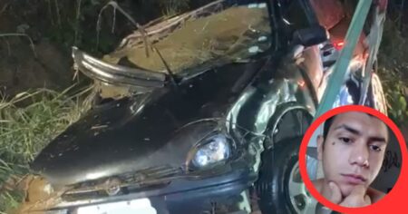 Jovem de 23 anos morre afogado após motorista embriagado capotar carro em córrego de Limeira