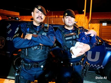 Bebê de apenas um mês é salvo por equipe da Guarda após engasgo em Charqueada