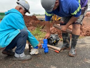 Mais de 65% dos novos registros da rede de água já foram instalados em Piracicaba
