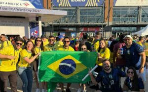 Piracicabanos fazem festa nos Estados Unidos antes de jogo do Brasil na Copa do Mundo