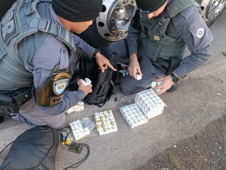 Baep e Polícia Rodoviária apreendem grande quantidade de anabolizantes durante fiscalização em Saltinho