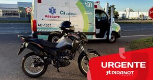 Pelo segundo dia consecutivo, cavalos soltos em rodovia de Piracicaba provocam grave acidente com motociclista; animal morre