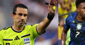 VAR anula gol de Vini Jr. contra Escócia; árbitro tem histórico de polêmicas com CBF