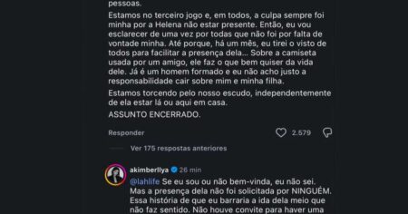 Amanda Kimberlly nega bloqueio e diz que filha de Neymar não foi convidada à Copa
