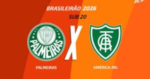 Palmeiras recebe América-MG sábado às 16h pelo Brasileiro Sub-20