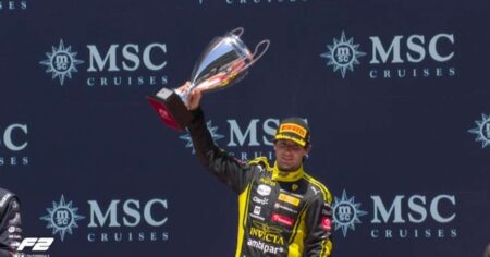 Rafael Câmara supera Mônaco e vence pela 1ª vez na Fórmula 2