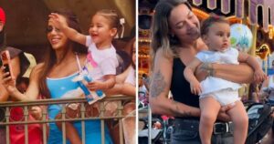 Atual e ex de Neymar passeiam juntas na Disney após anúncio de gravidez