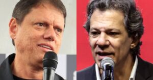 Tarcísio lidera Haddad em São Paulo, mas vantagem cai para 13,5 pontos
