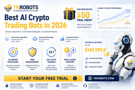 TKROBOTS lança robô de trading com IA para ações, forex e cripto