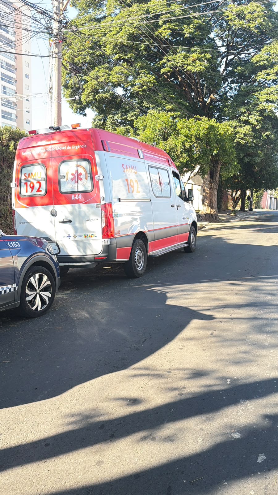 Atendimento do SAMU em ocorrência na Vila Independência