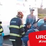 Acidente envolvendo três veículos deixa duas pessoas em estado grave em rodovia de Rio das Pedras