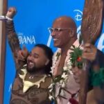 Influenciador de Piracicaba conhece The Rock em pré-estreia de “Moana” no Rio de Janeiro
