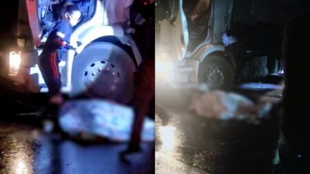 Motorista sobrevive a acidente, se ajoelha na pista para agradecer e morre atropelado