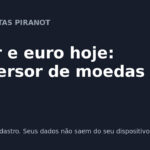 Conversor de moeda: como usar cotação do dólar e euro hoje