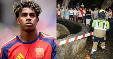 Adolescente morre após fonte desabar em festa do título da Espanha na Copa