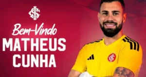 Inter anuncia goleiro Matheus Cunha por empréstimo do Cruzeiro até 2027
