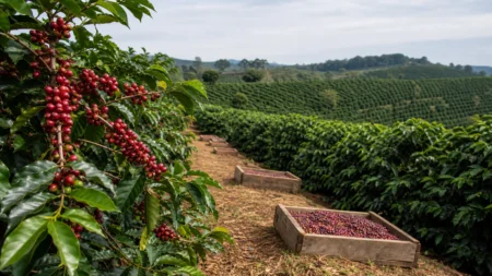 Chuvas em Minas atrasam colheita de café da Cooxupé em 17,4 pontos