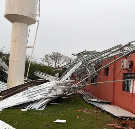 Vendaval de 122 km/h atinge lavouras e instituto agrícola em Ribeirão Preto