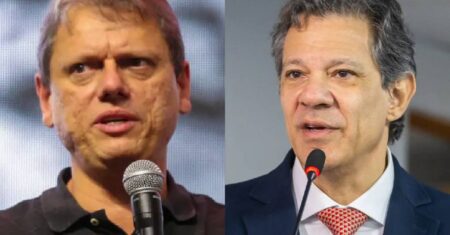 Datafolha põe Tarcísio e Haddad no centro da disputa pelo governo de SP