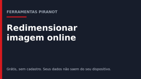 Redimensionar imagem online: proporcional, exato ou percentual