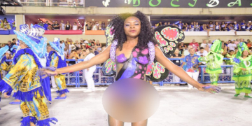 Musa de escola de samba desfila com genitália à mostra e pode resultar em punição
