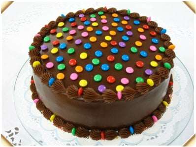 Receita de bolo com confetes