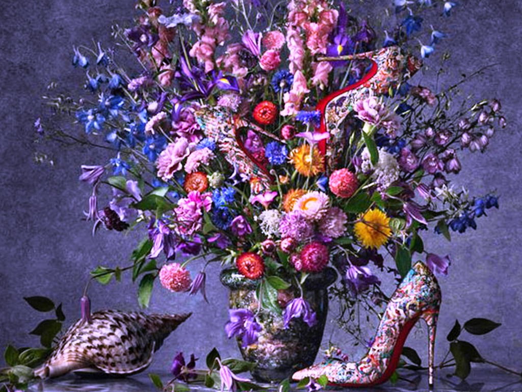 Use looks florais no Inverno.