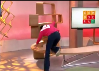 VÍDEO DA HORA: Tombo de Sandra Annenberg faz sucesso na internet: Veja