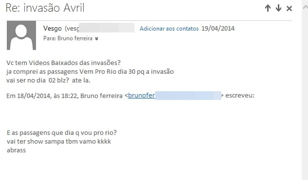 Vesgo do Panico manda email